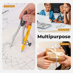 Nicpro 22 PCS Compass Geometry Tools with Case, Drafting Tools Geometry Set with Swing Arm Protractor, Rulers, Metal Compass, Square Set, Mechanical Pencil, Back to School Supplies for Students