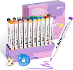 Arrtx 30 Colors Acrylic Paint Pens for Rock Painting, Extra Fine Tip Paint Markers for Rock Painting, Ceramic, Glass, Canvas, Mug, Wood, Easter Egg, Waterproof Paint DIY Crafts Making 30B