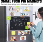 LOVIMAG Fridge Magnets 40Pcs Refrigerator Whiteboard Small Strong Magnet Classroom Kitchen Accessories Decorative Locker Set Decor Must Haves Office Calendar Refrigerador Magnetic Cute Crafts Gold