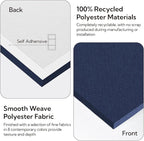 Olanglab Acoustic Panels 2 Pack, 48''x24'' Large Sound Panels, Fabric Wrapped Sound Proof Foam Panels for Walls, Sound Absorbing Panels for Recording Studio Acoustical Treatments (Navy)