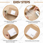 Zonon 750 Pcs Clear Labels Label Protector Clear Stickers Wafer Seals Waterproof Labels for Protecting Barcodes, Numbers and Stickers (4 x 2 Inch,Rectangle)