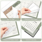 Gannyfer Desk Calendar 2026, Magnetic Calendar for Refrigerator, 18 Monthly Wall/Fridge/Desk Calendar 2026 with Hanging String, Magnetic Stripe, 3 Stickers, 2026 Calendar for Office, Home or School (14" x 11")