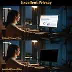 JEEETINTX Magnetic 23 Inch Privacy Screen for Computer Monitor 16:9 Widescreen Desktop PC, 23in Hanging Removable Anti Blue Light Glare Eye Protection Shield, Screen Protector Panel