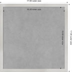 Amanti Art Silver Framed Magnetic Board 17x17 Small Vision Board for use with Magnets, 100% Metal Sheet to Display Items as Office Decor or for Home Organization in mudroom, Kitchen or Kids Room