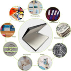 Lineco Folio Storage Box, Clamshell Design with Metal Edge. 18.5x24.5x1.75, Archival Boxboard, Organize and Preserve Photos, Prints, Cards, Magazines, Documents, Art, Ephemera, Family Records, Black