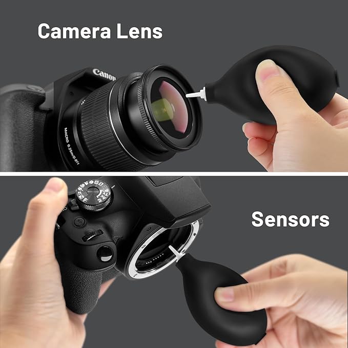 Camera Lens Cleaning Kit with Pro 10x Sensor Swabs, Sensor Cleaner, Compatible with Canon, Nikon, Sony mirrorless DSLR Camera (Enhanced Version)