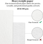 8" x 10" Sketch Book, 100 Sheets Hardcover Sketchbook, 68 lb/100gsm Drawing Paper for Adults, Spiral Bound Sketch Pad, Art Paper for Drawing and Painting for Art Supplies for College Students.