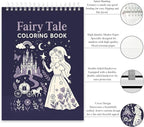 Fuxi Coloring Books for Kids Ages 8-12 Girls, 50 Sheets (73lb/120gsm) Blank Paper Drawing Pad + 50 Designs Blank Paper for Kids Coloring, Christmas Gifts for Grandkids.