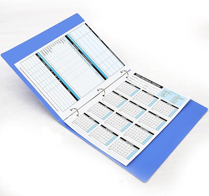 2026 Attendance Calendar Work Tracker Attendance Calendar Cards - 8.5 X 11 Cardstock/Pack of 25 Sheets