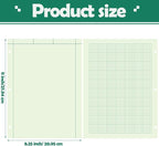 Seajan 2 Pcs Engineering Paper Notebook Engineering Computation Pad 8.5 x 11 Inches Engineer Graph Paper Notepad, 5 Squares Per Inch 3 Hole Punched Computation Pad, 100 Sheets/pack (Green)