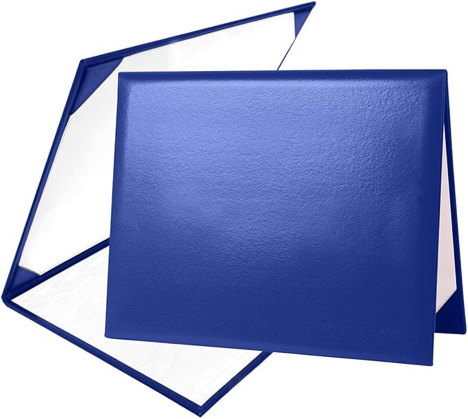 Diploma Cover 8.5” x11” Diploma Holder of Graduation Leatherette Padded Certificate（Tent Style),40-Pack