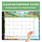 DIBAOLU Extra Large Desk Calendar 2026,Big Desk Calendar 2026-2027 22x17,18 Month,January 2026 to June 2027,Suitable For Home, School Or Office, Monthly Planning Calendar,With Plastic Cover