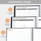M&G 2026 Planner, Weekly and Monthly Planner Calendar, Jan 2026-Feb 2027 Agenda Book With Monthly Tabs for School Work Home Supplies, A4 8.5" x 11"