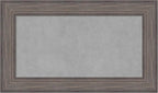 Amanti Art Grey Framed Magnetic Board 17x29 Small Vision Board for use with Magnets, 100% Metal Sheet to Display Items as Office Decor or for Home Organization in mudroom, Kitchen or Kids Room