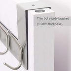 WEBI Over The Door Hook Door Hanger:Over The Door Towel Rack with 6 Hooks for Hanging Coats,Door Coat Hanger Towel Hanger Over Door Coat Rack for Towels,Clothes,Back of Bathroom,Silver