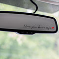 8PCS Car Stickers,I Love You Drive Safe Mirror Sticker,Cars Decals,Car Accessories Waterproof Vinyl Rearview Mirror Decal Decor,Cute Auto Stickers&Decals for Women Christmas Birthday Gift for Her/Him