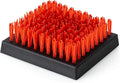 XUDAKAIXIN BBQ Replaceable Scraper Cleaning Head,Safe Nylon Bristles Barbecue Triple Scrubbers Cleaning Brush for Cast Iron Grates/ ((Only Red-Replacement Head No Grill Brush)