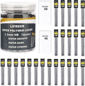 Lifreer 1.3mm Unbreakable Pencil Refills (740 Pcs), 2 Premium Erasers, Long Lasting HB Pencil Lead for Students & Professionals
