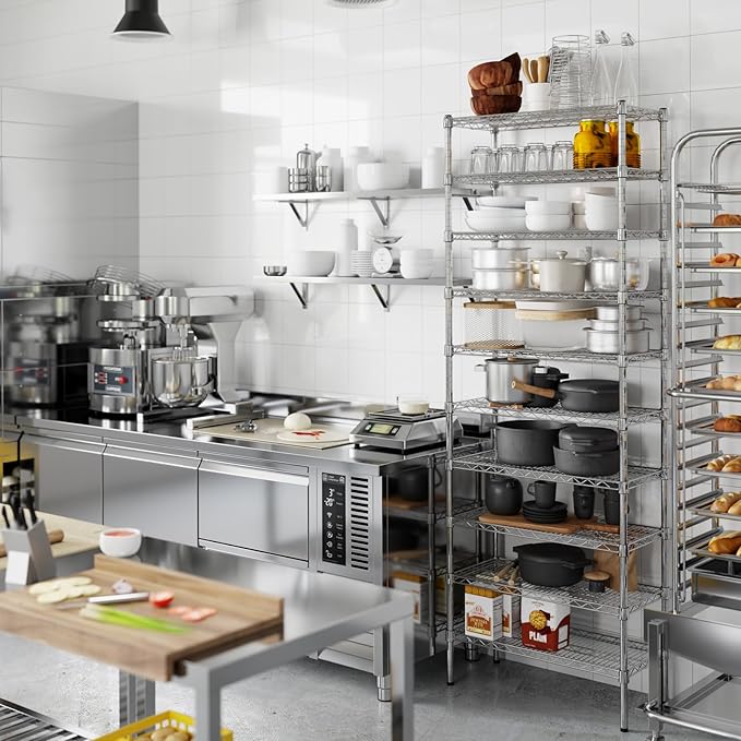 Regal Altair 14" Deep x 30" Wide x 86" Height Wire Shelving Kit | 10-Tier | NSF Commercial Storage Rack Unit