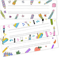 Name Tags for Classroom Cubbies, 30 Colorful Name Plates for Desks, Back to School Self Adhesive Name Tags Sticker for Teachers Elementary - A11