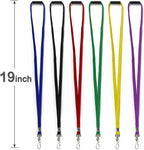 Ollain 25 Pack Breakaway Lanyard with J-Hook Bulk Flat Lanyards for Name tag ID Badges (Midnight Blue, Breakaway 25 Pack)