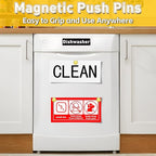 VNDUEEY 16 Pack Fridge Magnets Refrigerator Magnet, Gold Strong Magnets for Whiteboard, Magnetic Push Pins, Metal Magnet for Kitchen, Office, Classroom, School, Locker, Cruise Decor