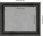 Amanti Art Black Framed Magnetic Board 21x25 Small Vision Board for use with Magnets, 100% Metal Sheet to Display Items as Office Decor or for Home Organization in mudroom, Kitchen or Kids Room