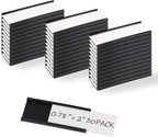 Realth C Channel Magnetic Label Holders 30 Pack 0.78" x 2" - Magnetic Signs for Shelving, Storage Bins, Classroom, Office, Library, Supermarket