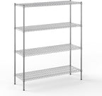 Regal Altair 18" Deep x 54" Wide x 64" Height Wire Shelving Kit | 4-Tier | NSF Commercial Storage Rack Unit