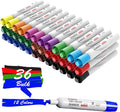 Comix Dry Erase Markers, Chisel Tip Whiteboard Markers, 36 Bulk 12 Assorted Colors Low Odor Markers for Classroom, Teachers, Office, School Supplies