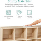 Best Choice Products 8-Cube Storage Organizer, 13.5in Shelf Opening, Bookcase, Display Shelf, Customizable w/ 2 Removable Back Panels – Light Oak