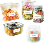 Removable Freezer Labels Stickers, 1 x 3 Inch Blank Removable Freezer Labels Food Storage Stickers, Date Label Waterproof Oil Resistant Easy Clean No Residue- 250 Sheets