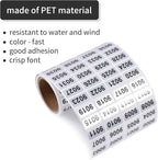9001-10000 Consecutive Number Inventory Stickers Self Adhesive Waterproof Labels Office Warehouse Numbering Classification Black Printing on Silver Sticker 0.79 x 0.38 Inch