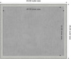 Amanti Art Silver Framed Magnetic Board 35x43 X-Large Vision Board for use with Magnets, 100% Metal Sheet to Display Items as Office Decor or for Home Organization in mudroom, Kitchen or Kids Room