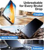 UltraGlass TOP 9H+ Armor for iPhone 17 Pro Screen Protector [NO.1 Military Grade Shatterproof] Screen Protector 17 Pro Tempered Glass 17Pro 6.3“ [Longest Durable] OneStep Install, 2 Pack