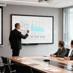 VIZ-PRO Magnetic Dry Erase White Board, 60 X 40 Inches, Black Aluminium Frame