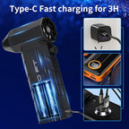Electric Air Duster – 180000 RPM Compressed Air Blower for Keyboard, PC, Electronics – Reusable Cordless Dust Cleaner with USB-C Fast Charging