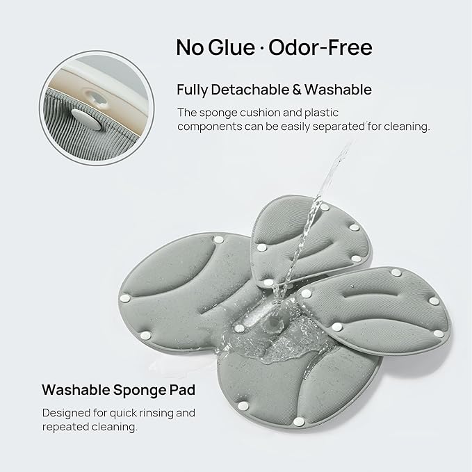 CabeVibe CabSupport Lumbar Support for Office Chair M5 – Ergonomic Support Seat for Posture Correction and Lower Back Pain Relief – Portable, Washable Pads for Office, Home, Car & Floor Sitting