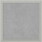Amanti Art Silver Framed Magnetic Board 14x14 X-Small Vision Board for use with Magnets, 100% Metal Sheet to Display Items as Office Decor or for Home Organization in mudroom, Kitchen or Kids Room