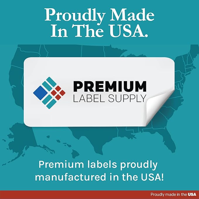 Premium Label Supply White File Folder Labels – 3.4375" x .667" – Laser/Inkjet Compatible – (30 per Sheet) 25 Sheets – 750 Total Adhesive Labels