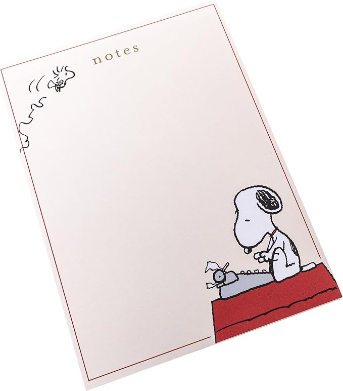Graphique Peanuts Assorted Notepads Luxe Collection, Set of 3 Snoopy Memo Pads, 60 Sheets/Pad, 6.3” x 8.46”