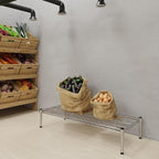 Regal Altair 18''W x 42''L x 8''H Chrome Plated Wire Dunnage Rack | Off The Floor Storage