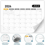 Desk Calendar 2025-2026 – 18-Month Desktop Calendar from July 2025 to December 2026, for Office, School & Home Use – Large Teacher Desk Calendar 22x17 (white)