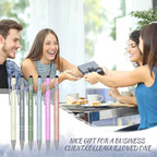 Zonon 12 Pcs Inspirational Pens Bulk Funny Ballpoint Pen with Stylus Tip Motivational Gifts for Valentine's Day Teacher Coworkers Nurse School Office Supplies(Morandi,Boss Lady)
