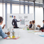 Max-officoo Mobile Whiteboard 72"x40" Magnetic Dry Erase White Boards on Wheels Double-Sided Large Whiteboard with Rolling Stand for Classrooms, Offices and Home