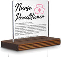 Nurse Practitioner Gifts, Thank You Appreciation Desk Sign for NP Week Graduation Birthday Office Decor, Personalized Medical Recognition Plaque for Advanced Practice Nurses PA027