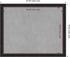 Amanti Art Black Framed Magnetic Board 18x22 Small Vision Board for use with Magnets, 100% Metal Sheet to Display Items as Office Decor or for Home Organization in mudroom, Kitchen or Kids Room