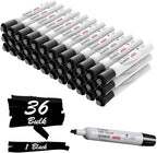 Comix Black Dry Erase Markers, Chisel Tip Whiteboard Markers, 36 Bulk Black Colors Low Odor Markers for Classroom, Teachers, Office, School Supplies