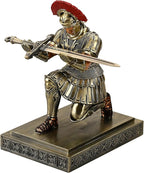 HDMbigmi Roman Legion Soldier Knight Pen Holder Pen Stand Desk Organizers and Accessories for Office and Home(Bronze)