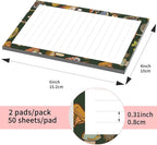 SXboxing Sticky Notes 4X6 Inches, 2 Pack Large Cute Self-Stick Pads, Bright Funny Memo Pads Easy to Stick for Home, Office Brown Boho Mushrooms